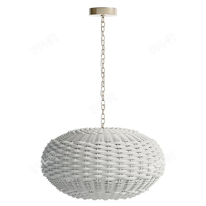 Luxurious Agnes Pendant Light 3D model image 3