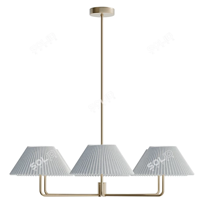 Elegant Harriett Chandelier 3D model image 3