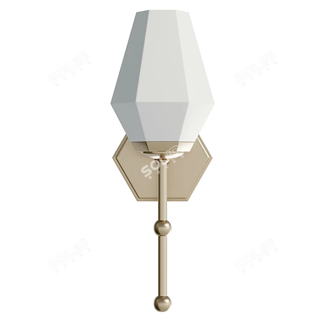 Modern UV-Unwrapped Slater Sconce 3D model image 2