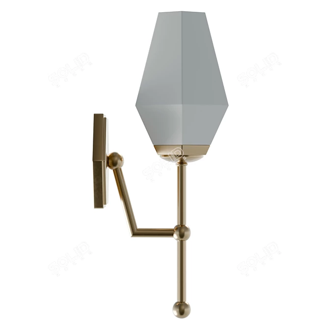 Modern UV-Unwrapped Slater Sconce 3D model image 4