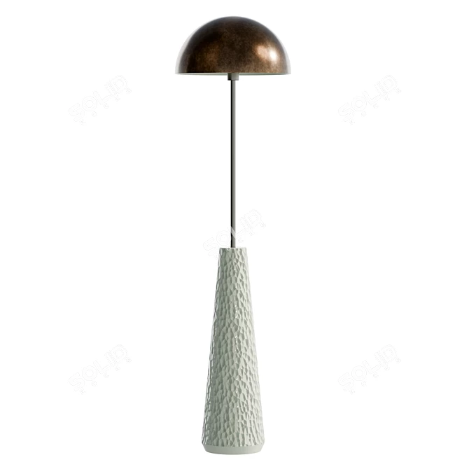 Sumney Floor Lamp, Real Size 3D model image 6