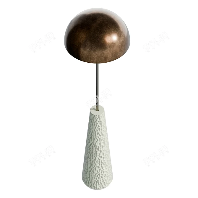 Sumney Floor Lamp, Real Size 3D model image 2