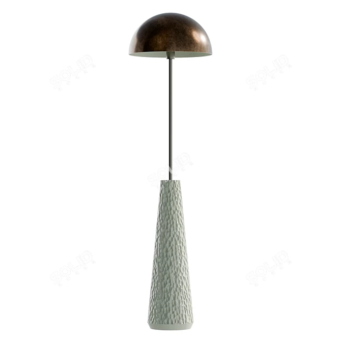 Sumney Floor Lamp, Real Size 3D model image 3