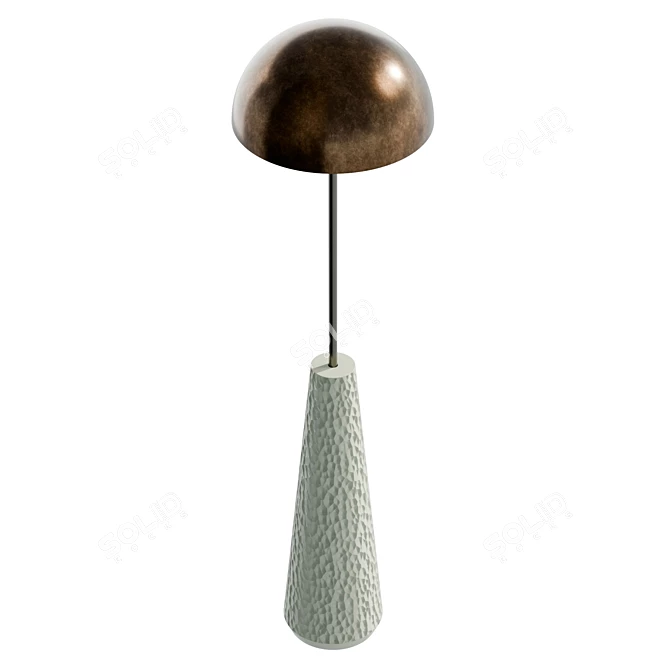 Sumney Floor Lamp, Real Size 3D model image 4