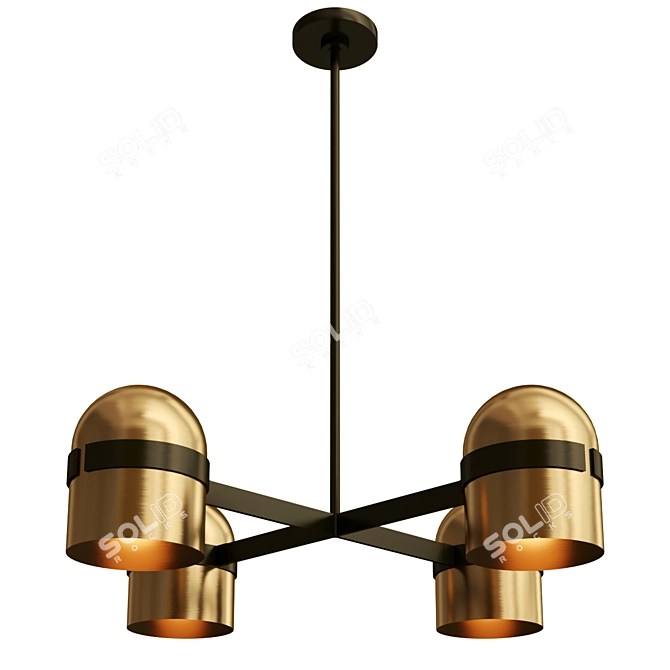 Sophisticated Octavia Chandelier Collection 3D model image 2