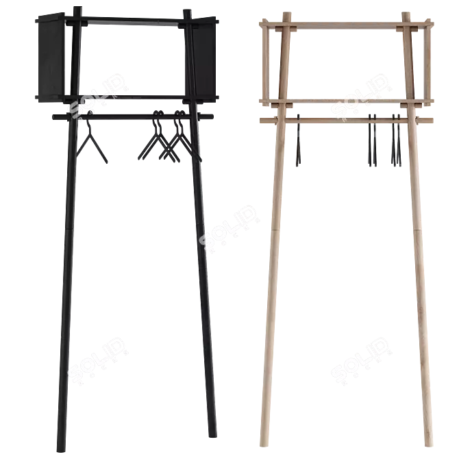 WOUD TÖJBOX Wardrobe Collection 3D model image 1