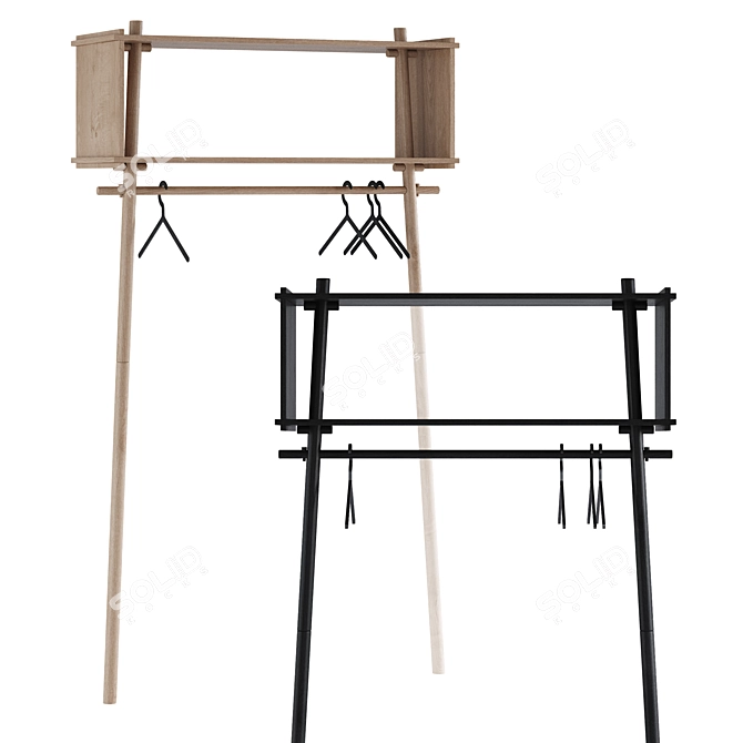 WOUD TÖJBOX Wardrobe Collection 3D model image 2