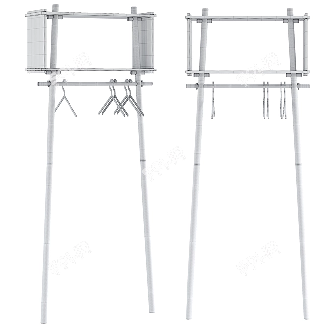 WOUD TÖJBOX Wardrobe Collection 3D model image 3