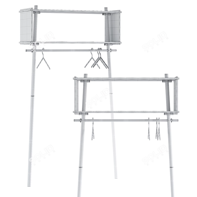 WOUD TÖJBOX Wardrobe Collection 3D model image 4