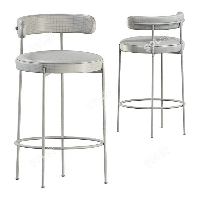 Liberda Bar Stool - Chic Magnet 3D model image 2