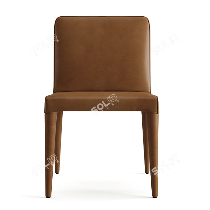 RH Vegan Leather Dining Chair 3D model image 9