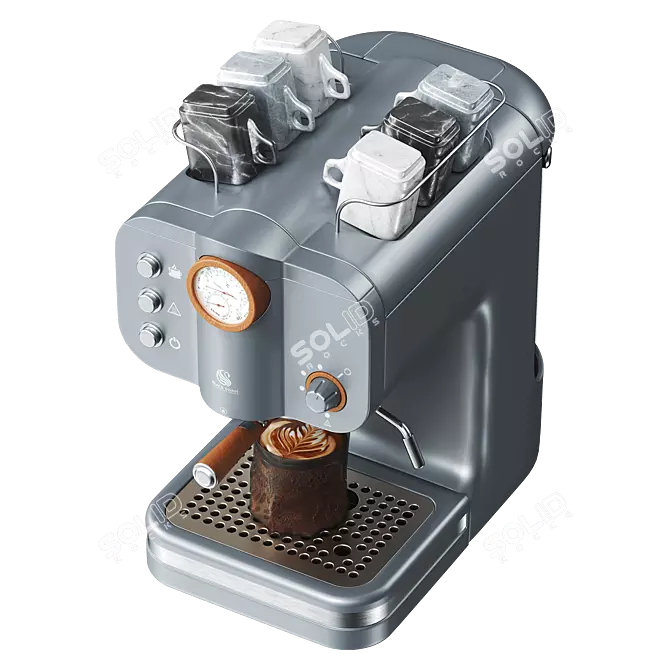 Modern Coffee Maker Swan Appliance 3D model image 4