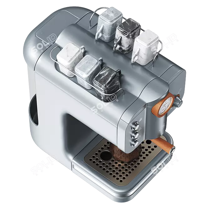 Modern Coffee Maker Swan Appliance 3D model image 6