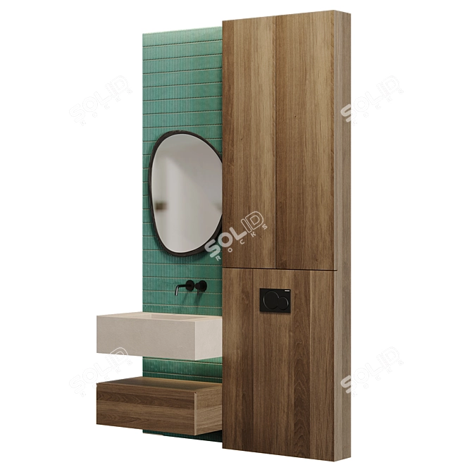 Bathroom Furniture Set Render Corona 6 3D model image 3