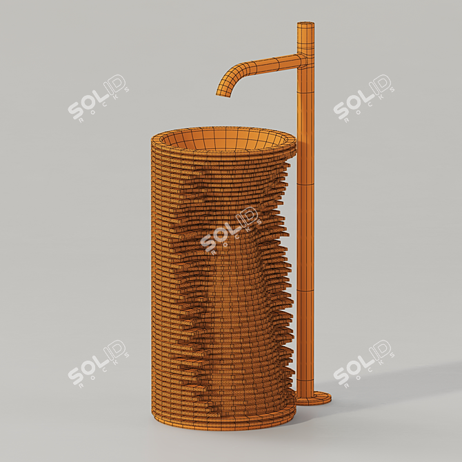 Smooth Geometric Sink Model 3D model image 6