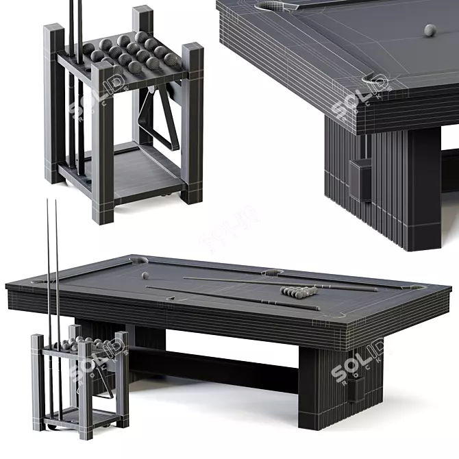 Luxury Vancouver Pool Table Collection 3D model image 7