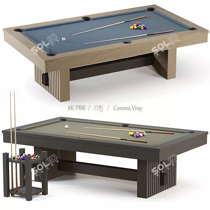 Luxury Vancouver Pool Table Collection 3D model image 11