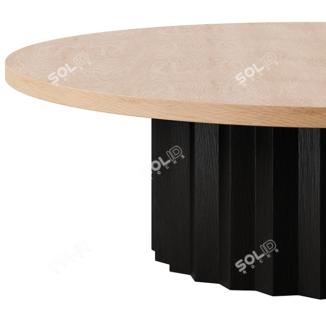 Modern Round Coffee Side Tables 3D model image 4