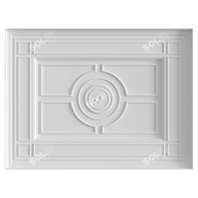 Elegant Ceiling Composition No 49 3D model image 1