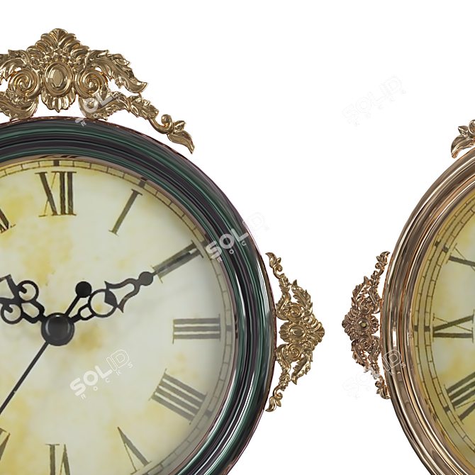 Elegant Model Table Clock 41 3D model image 2