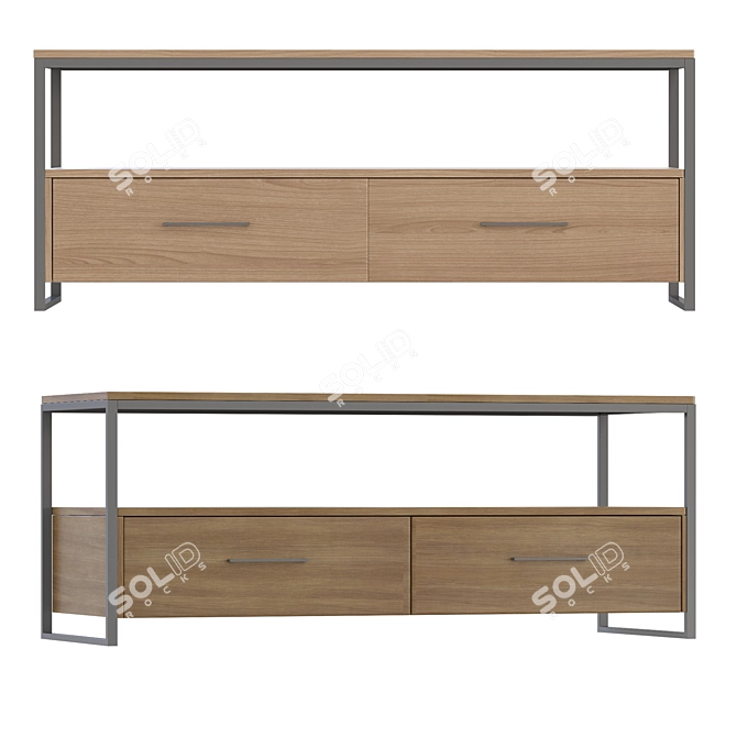 Modern Loft Divan Furniture Set 3D model image 2