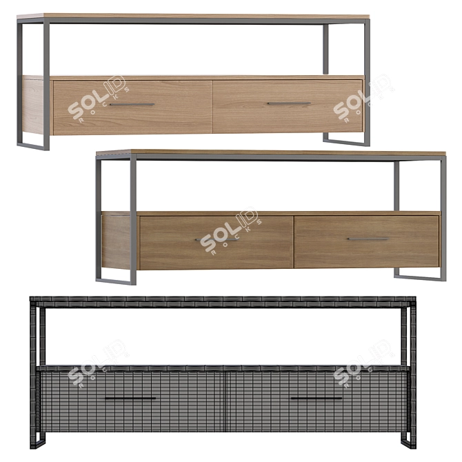 Modern Loft Divan Furniture Set 3D model image 3