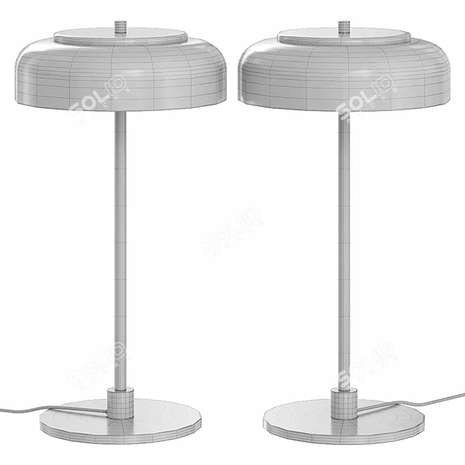 Chic Arctic Table Lamp 3D model image 2