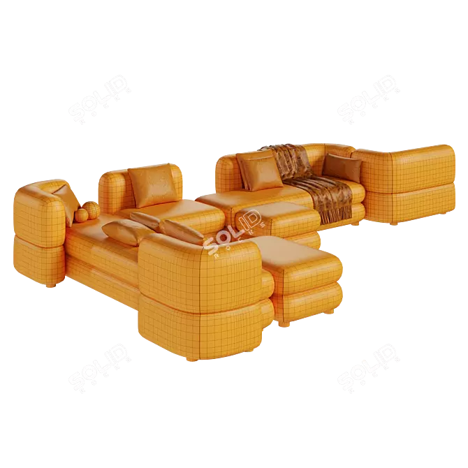 Brera Modular Sofa by Divan.Ru 3D model image 6