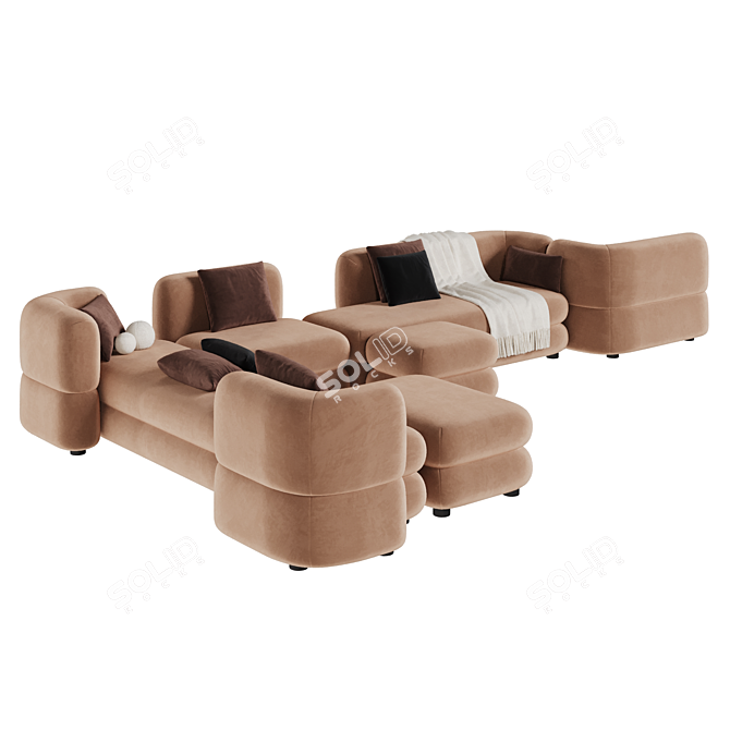 Brera Modular Sofa by Divan.Ru 3D model image 11