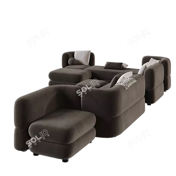 Brera Modular Sofa by Divan.Ru 3D model image 15