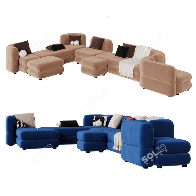 Brera Modular Sofa by Divan.Ru 3D model image 21