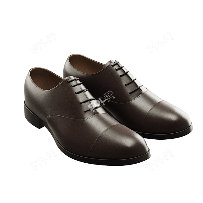 Men's Footwear: Stylish and Comfortable 3D model image 2