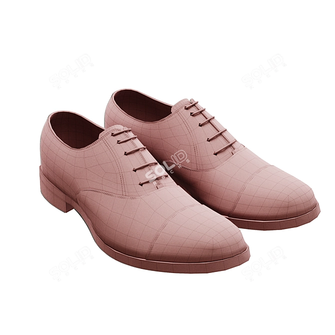 Men's Footwear: Stylish and Comfortable 3D model image 3