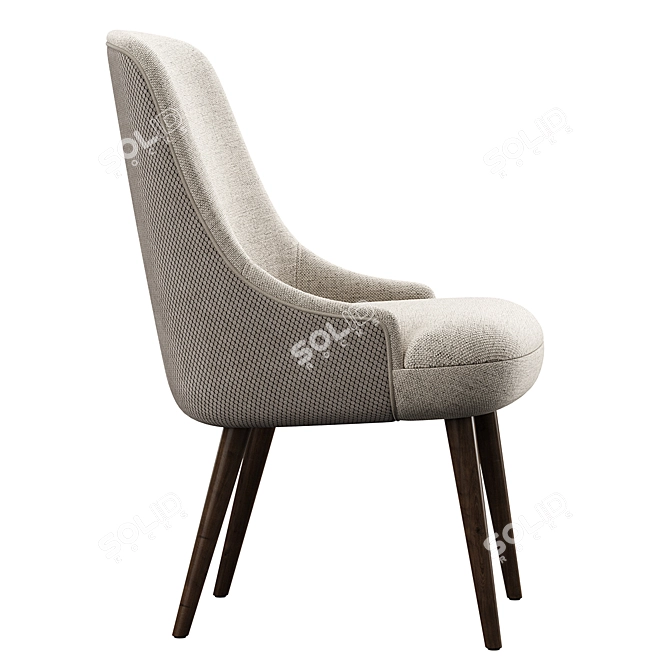 Elegant Noll Konyshev Chair 3D model image 2