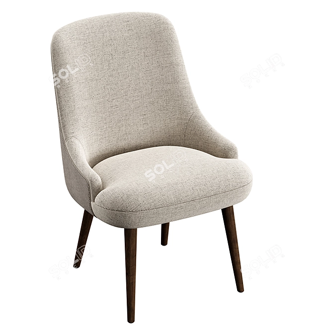 Elegant Noll Konyshev Chair 3D model image 3