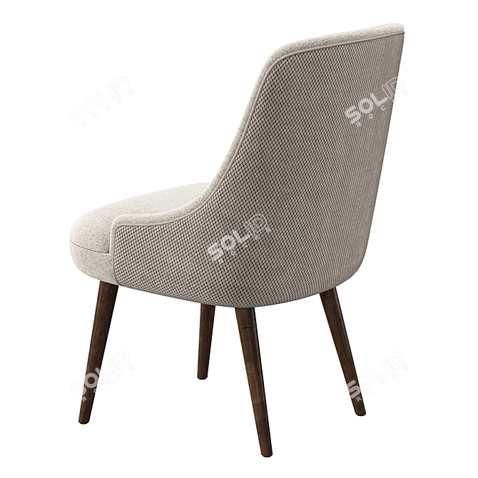 Elegant Noll Konyshev Chair 3D model image 4