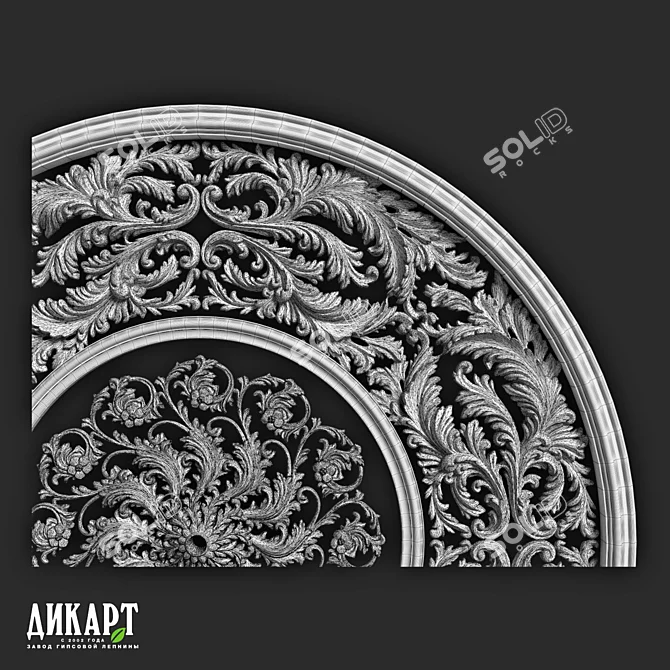 Custom Gypsum Decor Solutions 3D model image 2