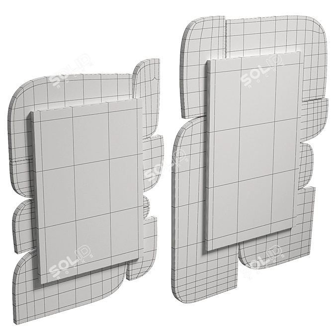 Eclipse Collection Abstract Art Prints 3D model image 4