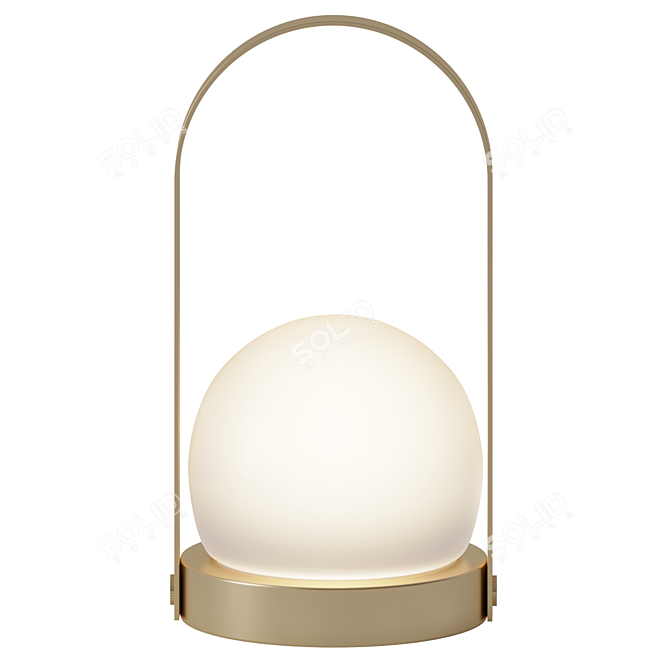 Audo Carrie Brass Table Lamp 3D model image 3