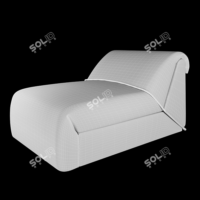 Modern Fabric Leather Sofa Bond 3D model image 3