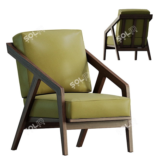 Diego Lounge Chair - Modern Elegance 3D model image 1