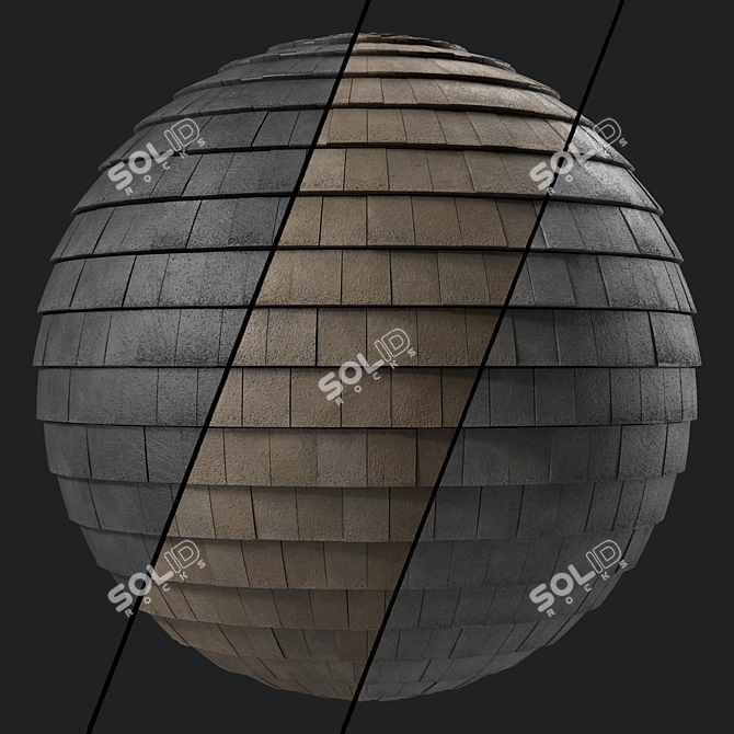 Concrete Roofing Materials Pack 3D model image 1