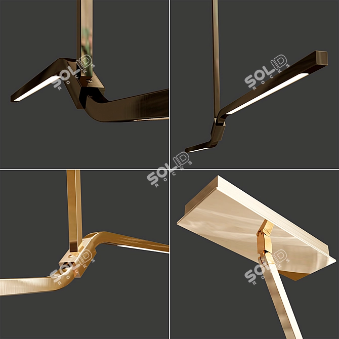 Balancing Branch Pendant Lighting 3D model image 2