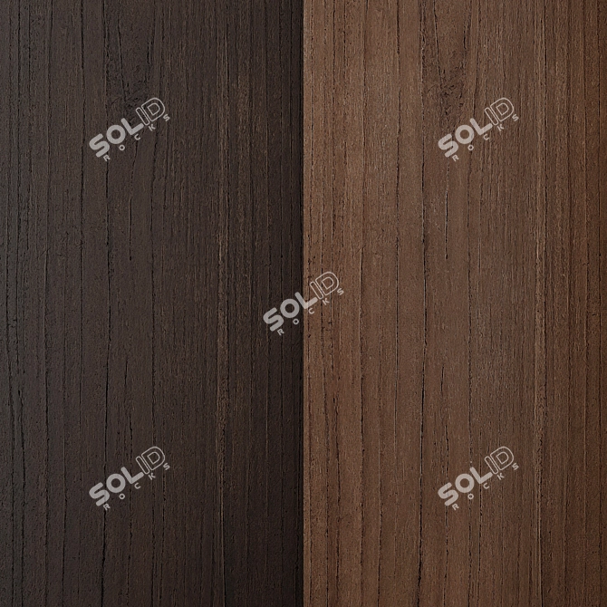 Natural Oak Texture Set 3D model image 2