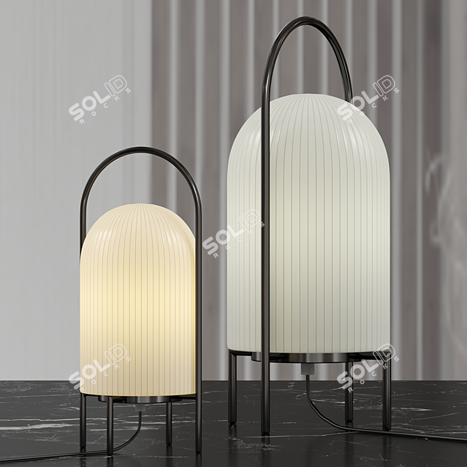 Spectral Glow Table Lamp 3D model image 2