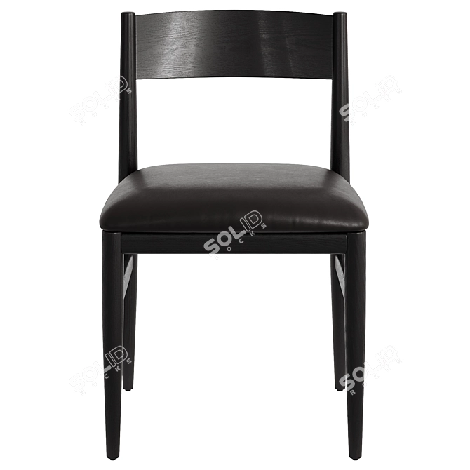 Mavery Dining Chair Set Espresso 3D model image 2