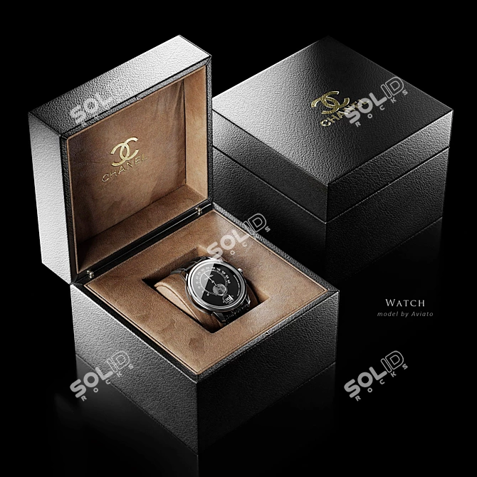 Chanel Monsieur Watch Collection 3D model image 1