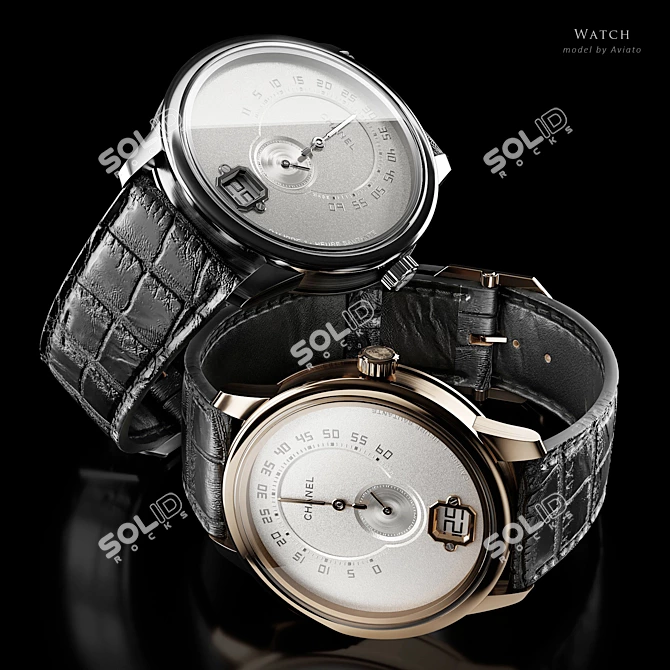 Chanel Monsieur Watch Collection 3D model image 4