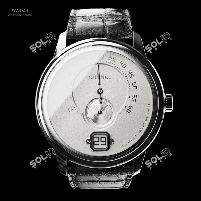 Chanel Monsieur Watch Collection 3D model image 6