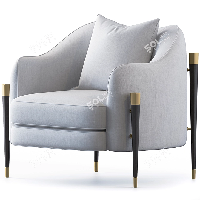 Modern Bakari Chair Design 3D model image 1